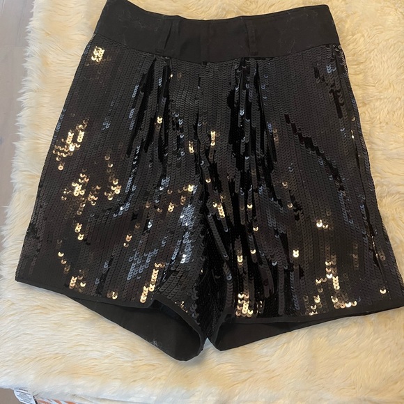 See by Choe sequins black high waist short - Picture 2 of 6